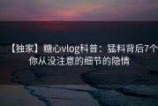 【独家】糖心vlog科普：猛料背后7个你从没注意的细节的隐情
