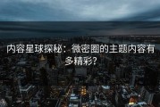 内容星球探秘：微密圈的主题内容有多精彩？