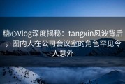 糖心Vlog深度揭秘：tangxin风波背后，圈内人在公司会议室的角色罕见令人意外
