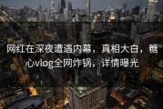 网红在深夜遭遇内幕，真相大白，糖心vlog全网炸锅，详情曝光
