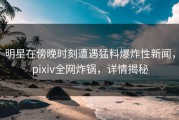明星在傍晚时刻遭遇猛料爆炸性新闻，pixiv全网炸锅，详情揭秘