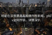 明星在深夜遭遇真相爆炸性新闻，pixiv全网炸锅，详情深扒