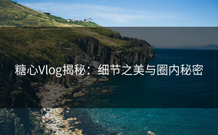糖心Vlog揭秘:细节之美与圈内秘密 糖心Vlog揭秘:细节之美与圈内秘密